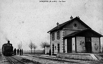 Gare du Tacot en 1911.